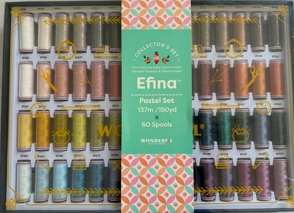 Image of Efina by Wonderfil Specialty Threads Pastel 60-Piece Set 