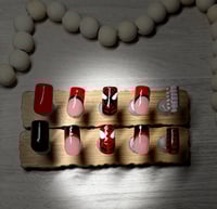 Image 1 of SHORT SQUARE SPIDERMAN ACRYLIC NAILS