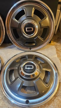 Image 3 of 240z Series 1 "D" Hubcaps - set of 4 - Original - 002