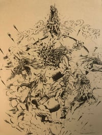 Image 2 of 1982 Spider Webb production flash sheet 11x14 unicorn stampede 