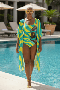 Image 1 of GROOVY EYES SWIMSUIT