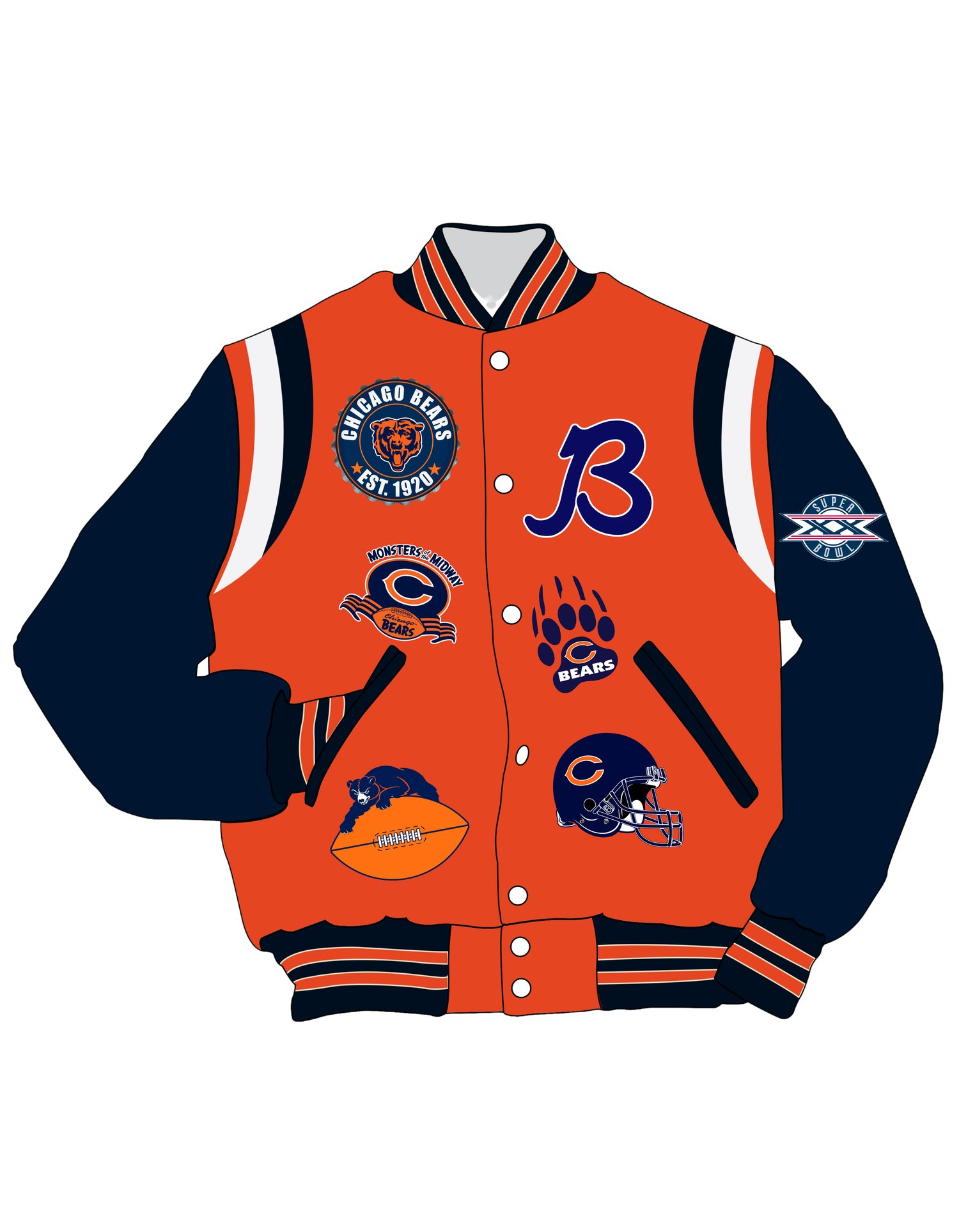 Image of CUSTOM BEARS VARSITY