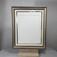 Image 2 of Embossed Wood Picture Frame, 8x10 Image Size Double Matted, #979