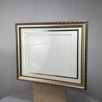Image 3 of Embossed Wood Picture Frame, 8x10 Image Size Double Matted, #979