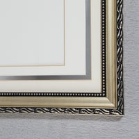 Image 11 of Embossed Wood Picture Frame, 8x10 Image Size Double Matted, #979