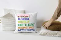 Image 1 of Autism Awareness Throw Pillows
