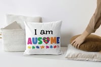 Image 9 of Autism Awareness Throw Pillows