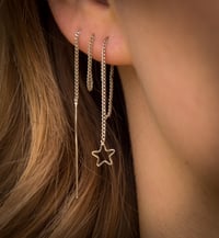 Image 1 of Boucle d’Oreille Tige - Chain earirng  