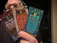 Tiny Free Verse Owls / 3-Piece Micro Art Set & Zine Series, Vol. 2 / #41 of 65