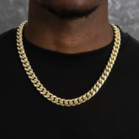 Image 1 of  12mm Gold Cuban Link Chain 