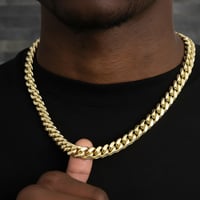 Image 2 of  12mm Gold Cuban Link Chain 