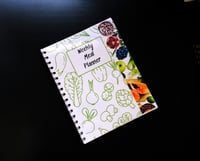Image 1 of Handmade Weekly Meal Planner Notebook, recipe, ingredients, notes, grocery, gift