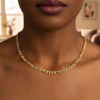 Image 4 of 5mm Gold Figaro Chain