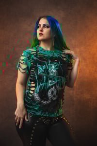 Image 2 of Small Bullet For My Valentine Tie Dye Slashed Tee