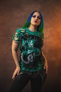 Image 1 of Small Bullet For My Valentine Tie Dye Slashed Tee