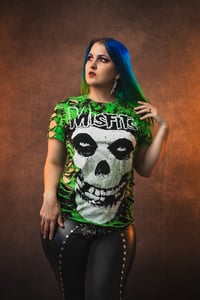 Image 1 of Small Misfits Tie Dye Slashed Tee