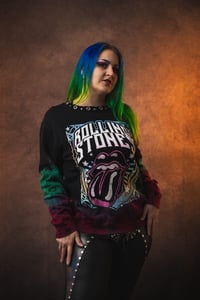 Image 2 of XL Rolling Stones Tie Dye Sweater