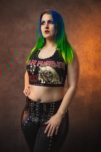 Image 1 of XS/S Iron Maiden Crop Top