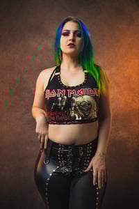 Image 3 of XS/S Iron Maiden Crop Top