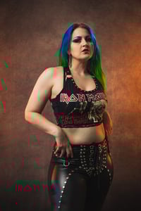 Image 2 of XS/S Iron Maiden Crop Top