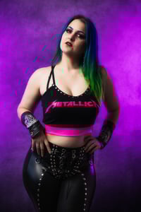 Image 7 of S/M Metallica Crop Top