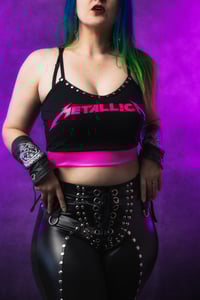 Image 1 of S/M Metallica Crop Top