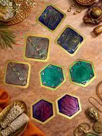 Image 1 of Luxe Wood + Resin Coaster Collection