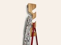 Image 1 of Vertical Space Saving Coat Rack
