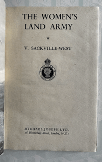 Image 3 of The Women's Land Army by Vita Sackville-West
