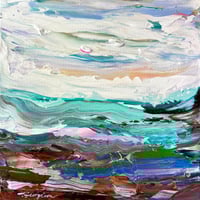 Image 2 of 'Coastal no.67' - 30x30cm, FRAMED