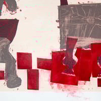 Image 2 of Florence B Hutchings - 'Side By Side' (Red and Brown 1/1)