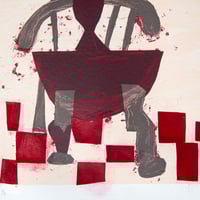 Image 3 of Florence B Hutchings - 'Side By Side' (Red and Brown 1/1)