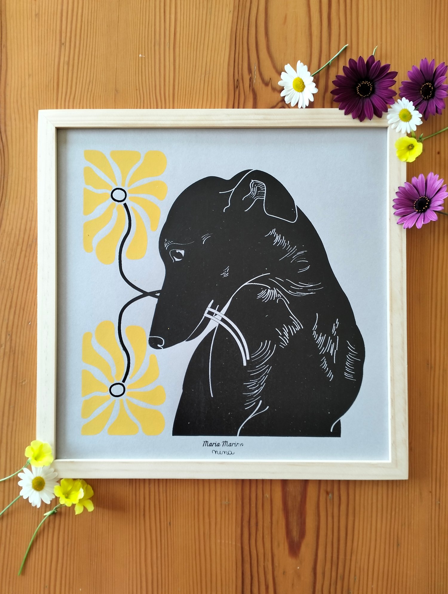 Serigrafia Nina doppio colore