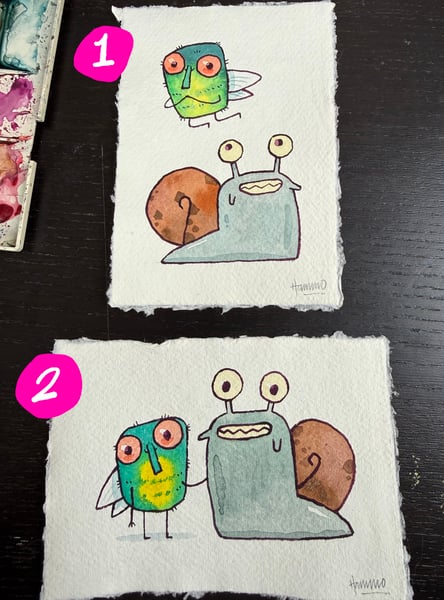 Image of Green Bottle and Snail