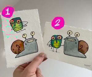 Image of Green Bottle and Snail