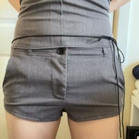 Image 4 of Grey halter top & mid rise shorts set 