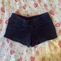 Image 2 of Navy halter top & low rise shorts set 