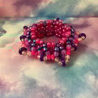Image 2 of Donut Bead 3D Star Kandi Cuff