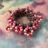 Image 3 of Donut Bead 3D Star Kandi Cuff