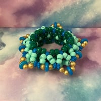 Image 7 of Donut Bead 3D Star Kandi Cuff