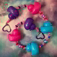Bi Pride Rubber Ducky Kandi Belt Chain Accessory Wallet Chain
