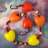 Hearts on Fire Kandi Belt Chain Accessory Wallet Chain