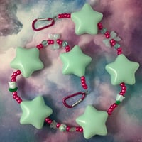 Mint Stars Kandi Belt Chain Accessory Wallet Chain