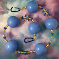 Periwinkle Ball Kandi Belt Chain Accessory Wallet Chain