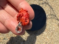 Image 8 of Red coral toad charm 