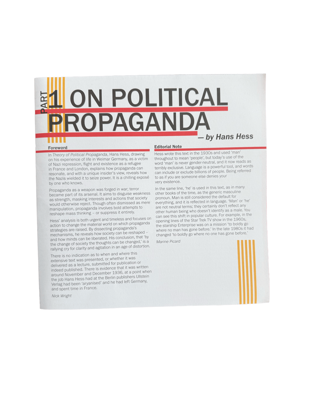 On Political Propaganda 1 by Hans Hess