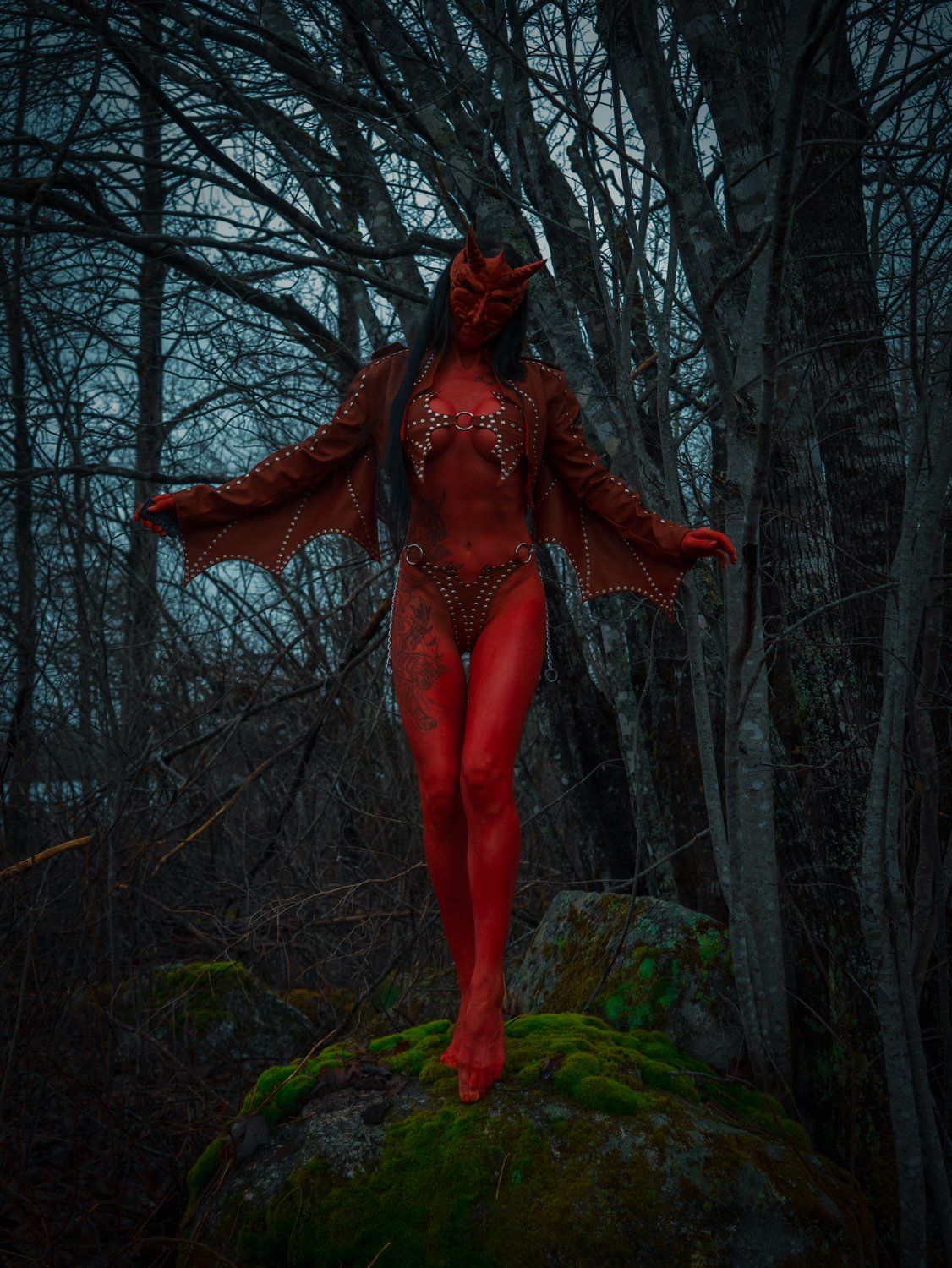 Image of Toxic Vision Heaven Can Wait winged jacket