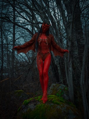 Image of Toxic Vision Heaven Can Wait winged jacket