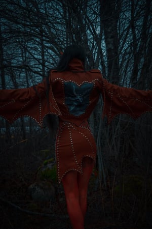 Image of Toxic Vision Heaven Can Wait winged jacket