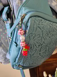 Image 2 of Strawberry Patch Purse Charm/Keychain